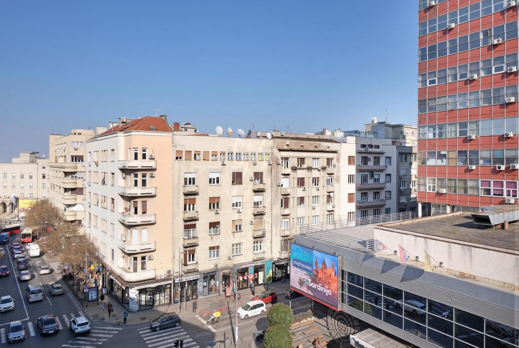 Windows City Apartment Belgrado Exterior foto